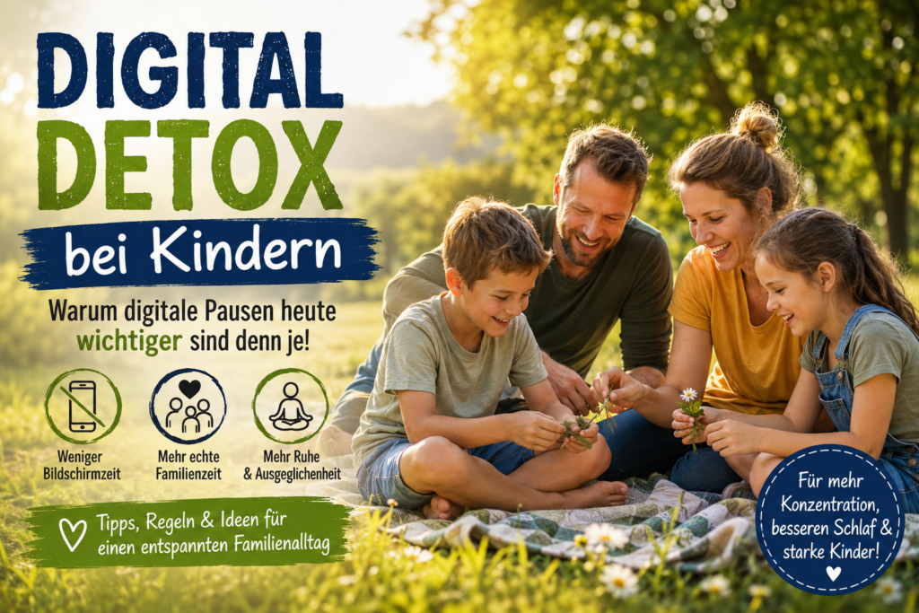 Digital Detox bei Kindern mit weniger Bildschirmzeit im Familienalltag