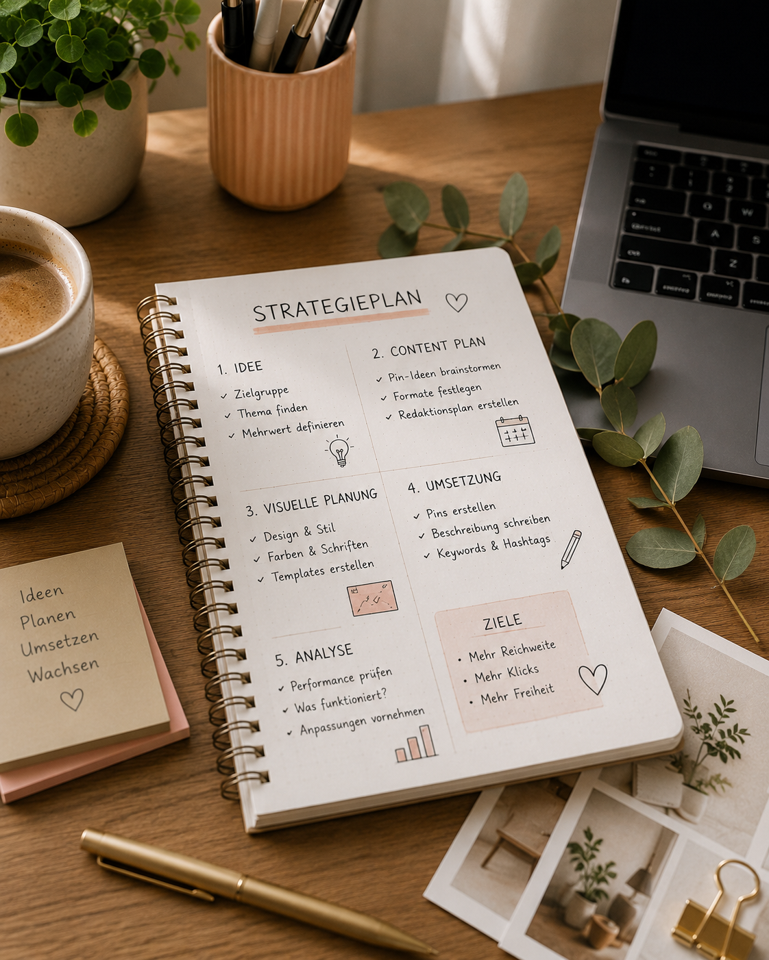Pinterest Content-Planung für einen Nebenverdienst ab 40 oder 50