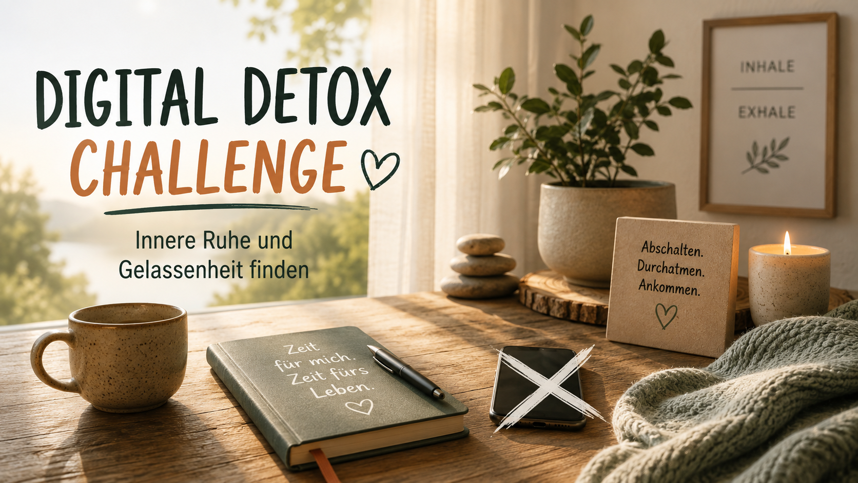 Digital Detox 7 Tage Challenge — Abendritual ohne Handy vor dem Schlafen