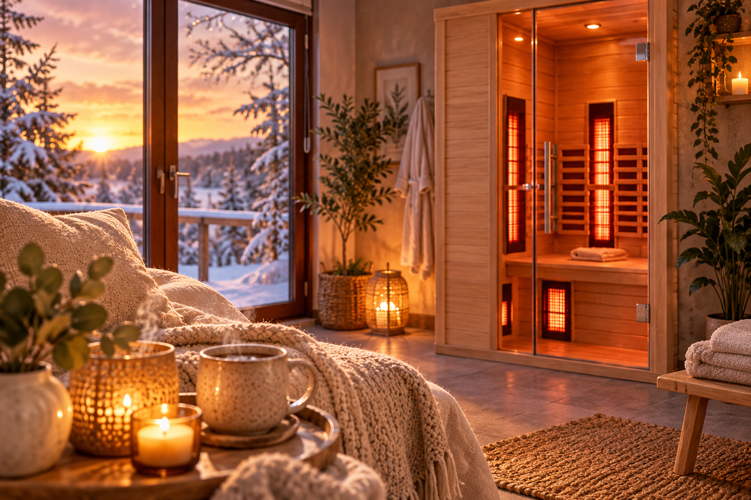 Ständig kalt im Winter? Infrarotkabine zuhause