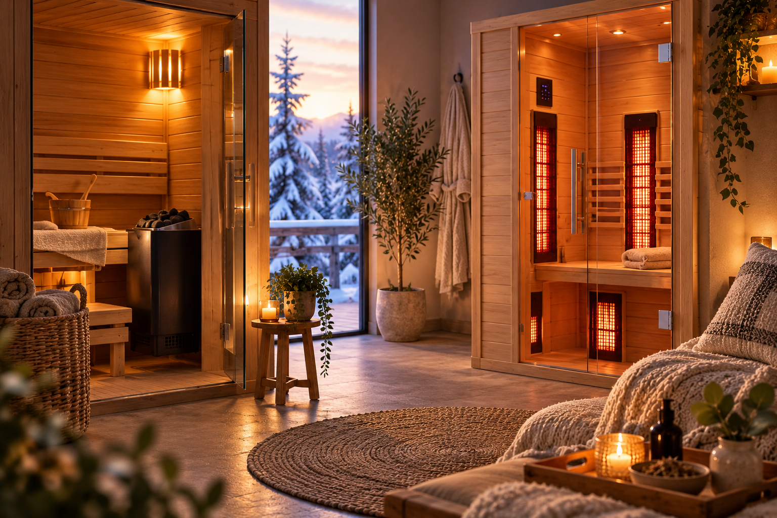 Infrarotkabine statt Sauna: Was zuhause praktischer ist
