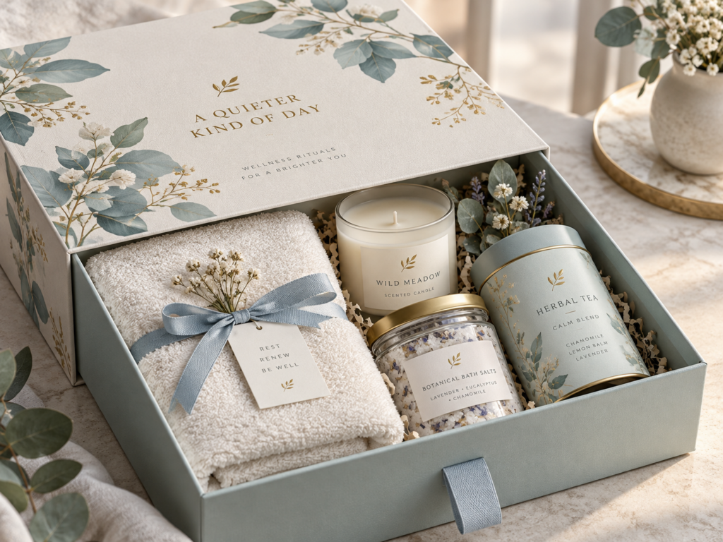 Wellness-Geschenk in Holzbox