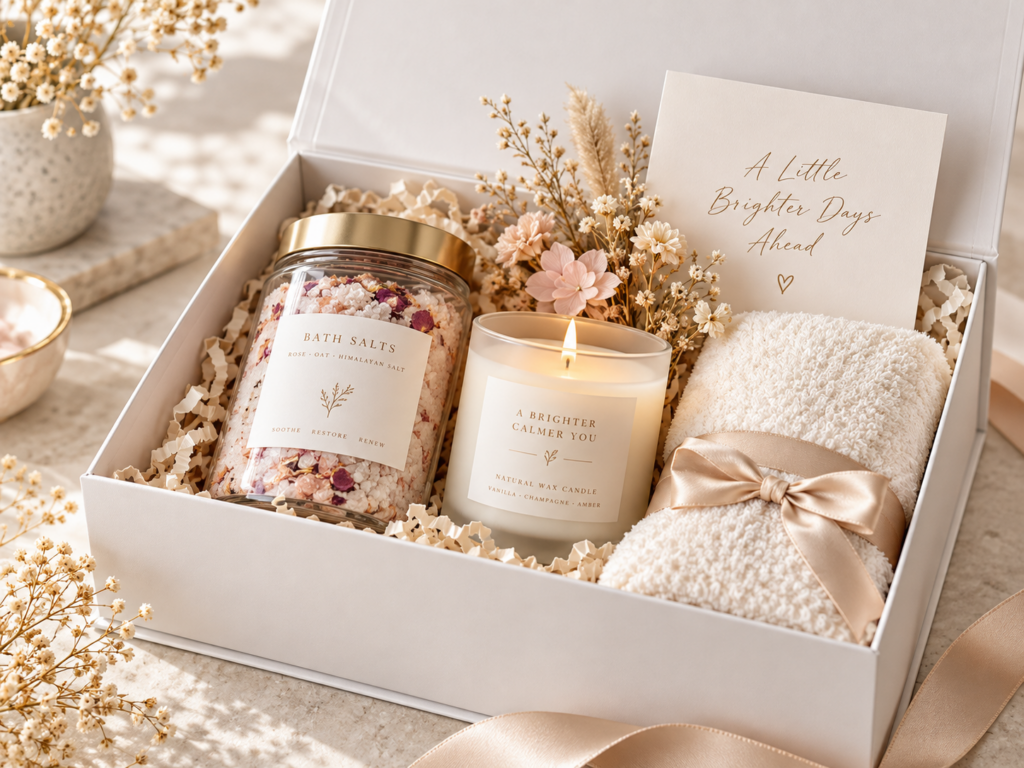 Wellness-Geschenk kreativ verpackt
